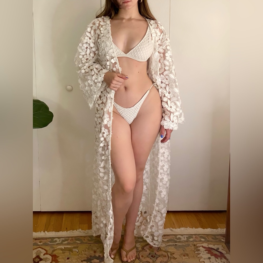 Onia Lace Pattern Robe/Coverup